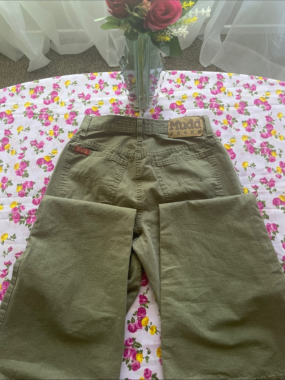 Mudd Olive Green Cargo Pants - Classic Utility Style - Picture 2 of 2